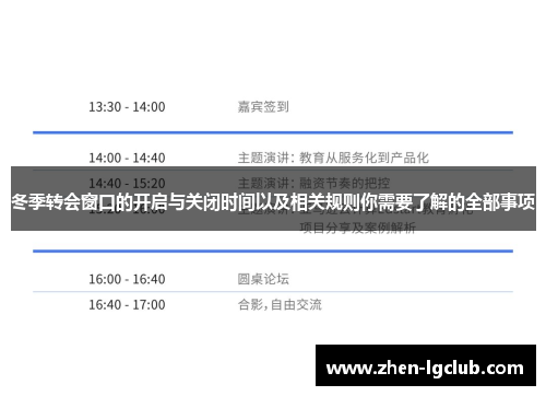 冬季转会窗口的开启与关闭时间以及相关规则你需要了解的全部事项
